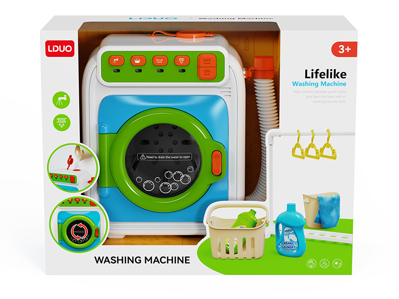 Simulated Electric Washing Machine Set With Light And Sound