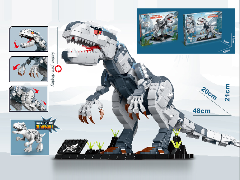 1236Pcs Dinosaur Building Blocks