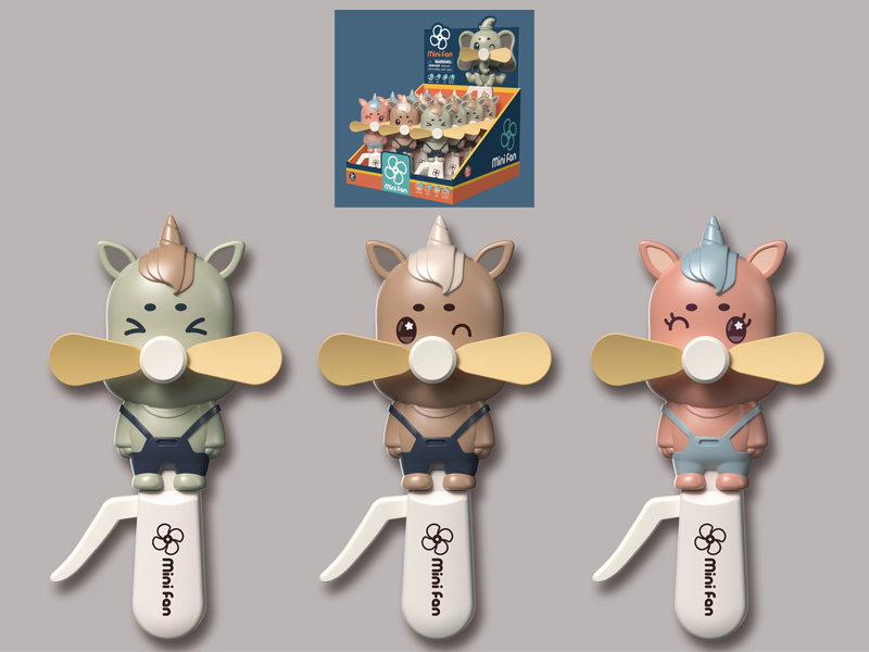 12PCS Unicorn Hand Fan