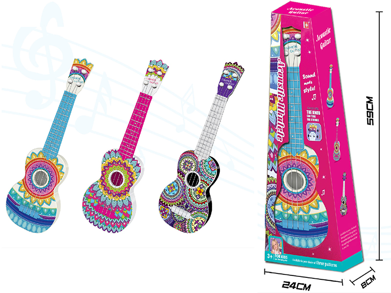 Solid Color Simulated Ukulele Guitar