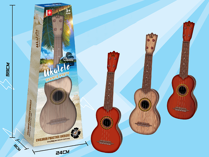 Simulated Wood Grain Ukulele Guitar