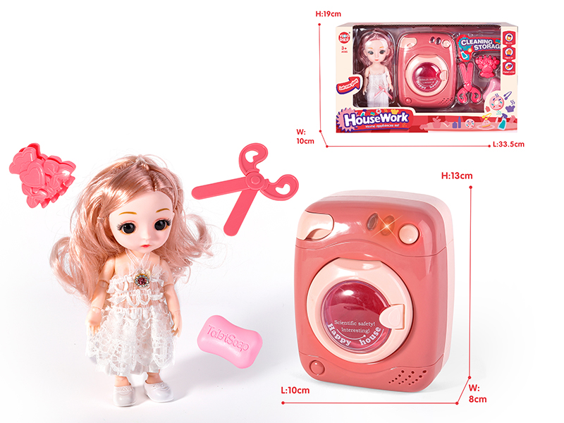 Roller Washing Machine Set With Light