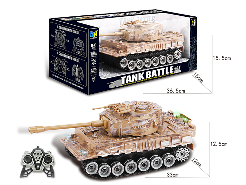 2.4G 9Ch R/C Tank Car With Light And Music