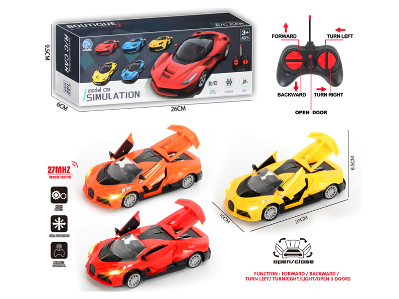 5Ch R/C Three Door Car With Light