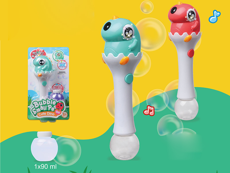B/O Cartoon Dinosaur Bubble Stick