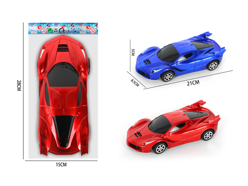 Friction Transparent Ferrari Car