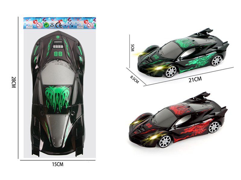 Friction Transparent Fire Dragon Ferrari Car