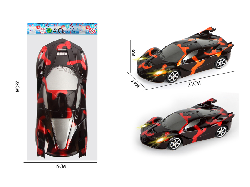 Friction Transparent Fire Dragon Ferrari Car