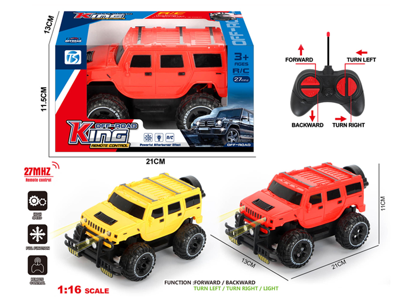 4Ch R/C Simulated Off-Road Hummer With Light