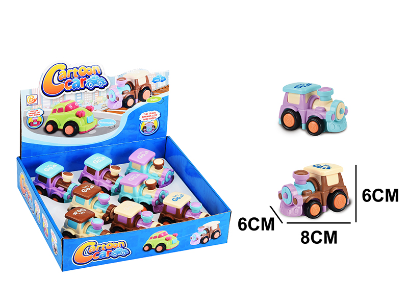 Friction Cartoon Train 8pcs