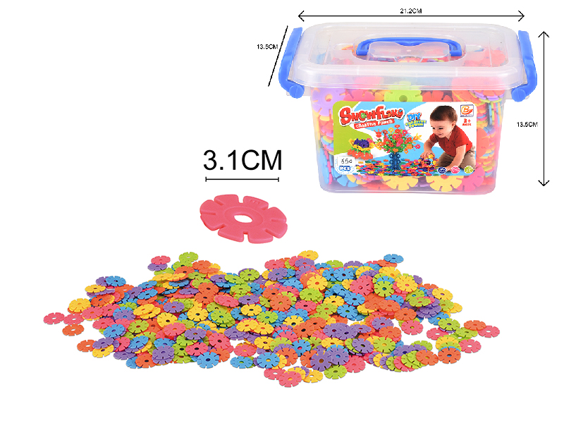 550pcs Snowflake Building Blocks