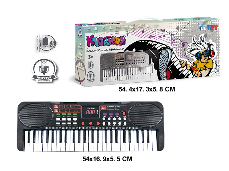 49 Keys Multifunctional Electronic Organ With Microphone,USB Cable