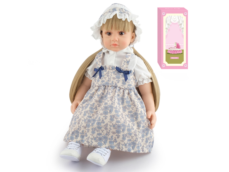 60Cm Simulation Soft Plastic Doll (Wig Cover) With Bottle+ Magnetic Pacifier+Diaper+Birth Card+Shoes