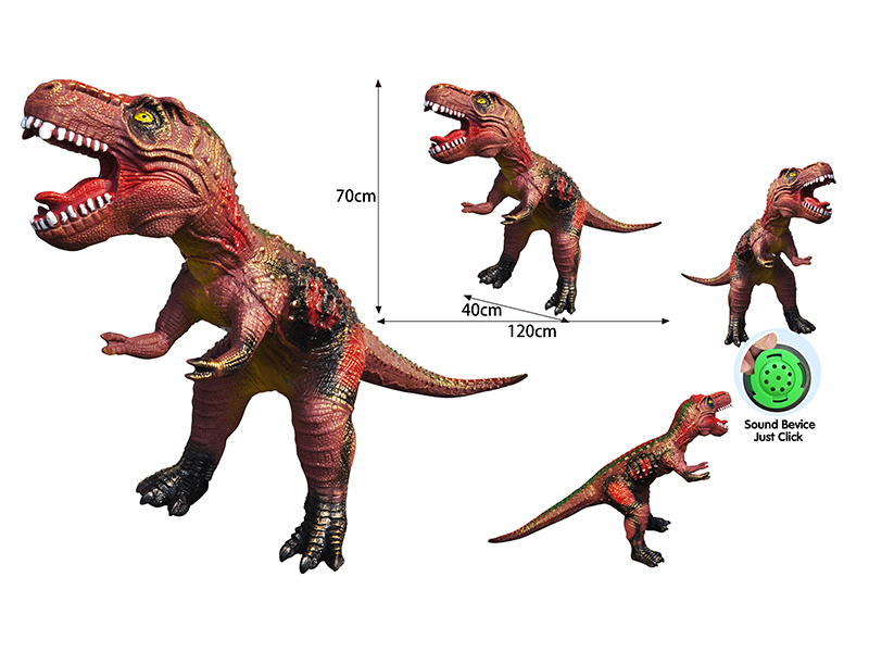 120Cm Simulation Super Large Tyrannosaurus Rex (With Ic Light And Sound, Vinyl Filled Cotton)