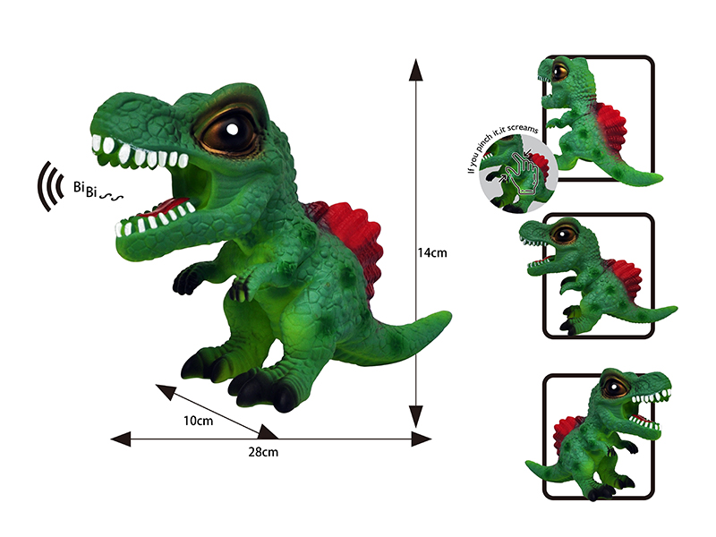 Q Version Cartoon Vinyl Spinosaurus+Bb Whistle
