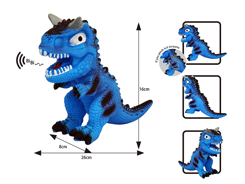 Q Version Cartoon Vinyl Niulong Rex+Bb Whistle