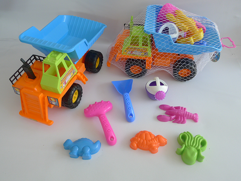 Beach Toy Engineering Truck Set(8pcs)