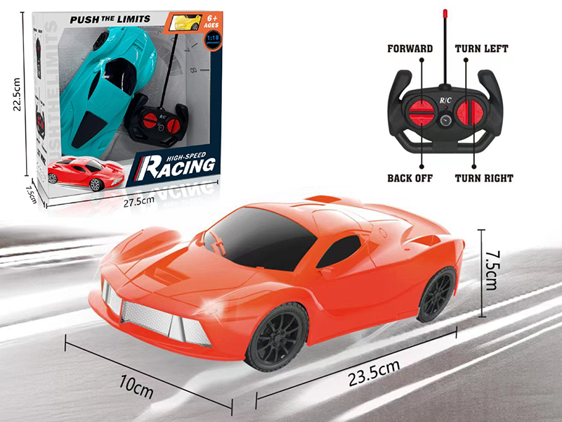 1:18 4-Channel Remote Control Car With Light