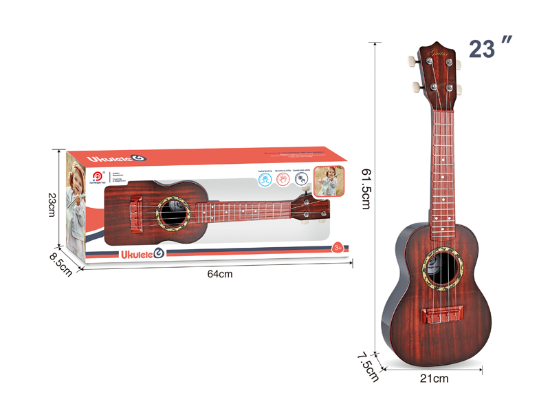 23 Inch Acacia Wood Grain Yukriri Guitar Toy