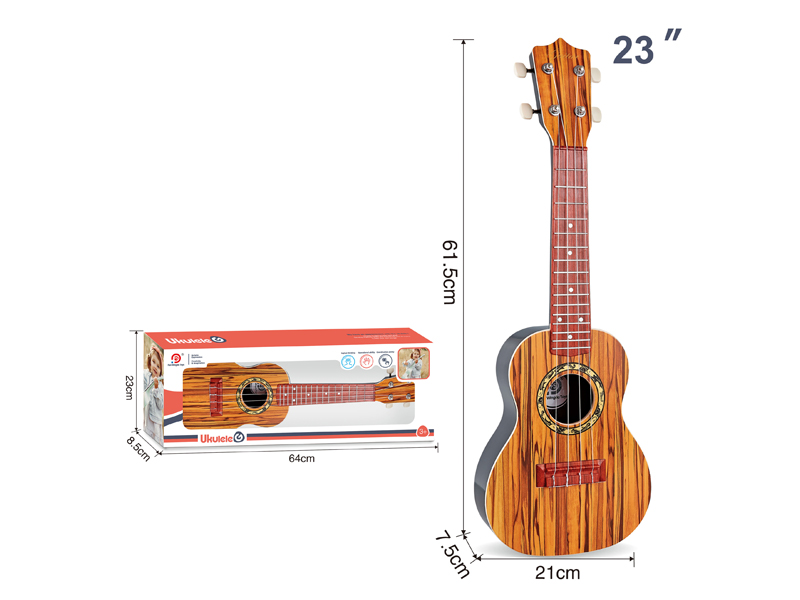 23 Inch Zebra Wood Grain Yukriri Guitar Toy