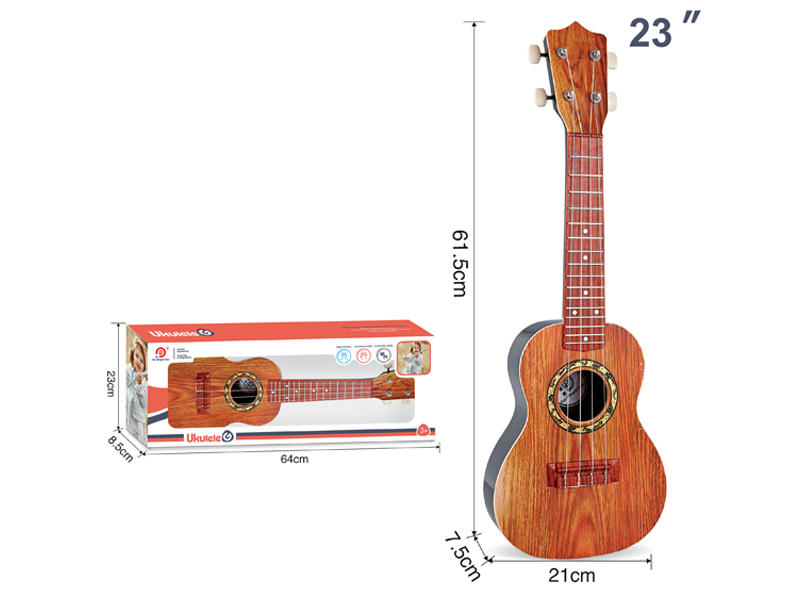 23 Inch Spruce Wood Grain Yukrili Guitar Toy