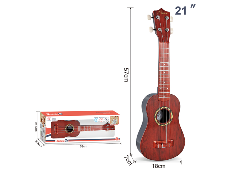 21 Inch Spruce Wood Grain Yukrili Guitar Toy