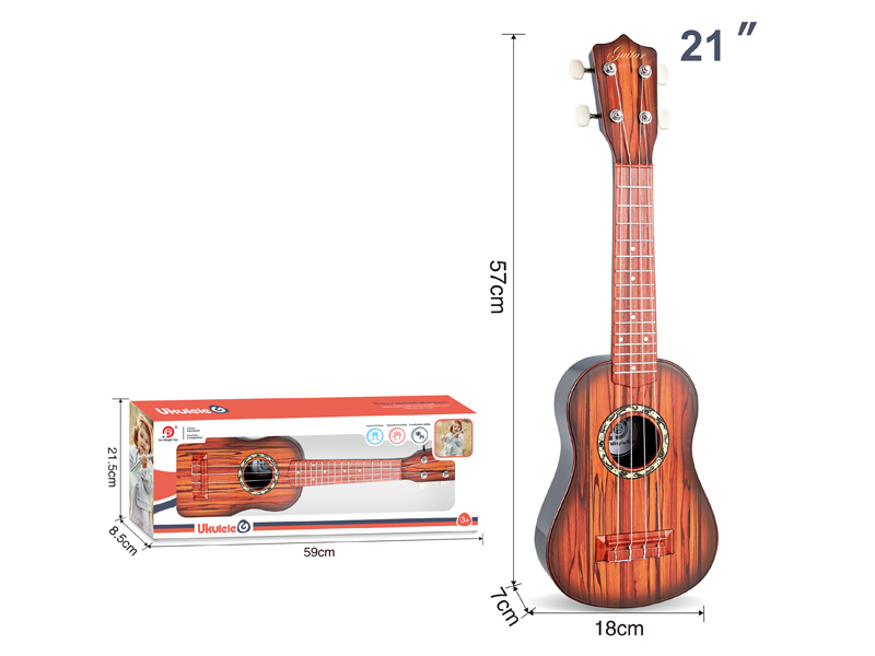 21 Inch Zebra Wood Grain Yukriri Guitar Toy