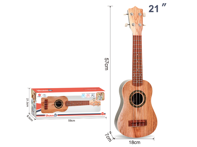 21 Inch Acacia Wood Grain Yukriri Guitar Toy