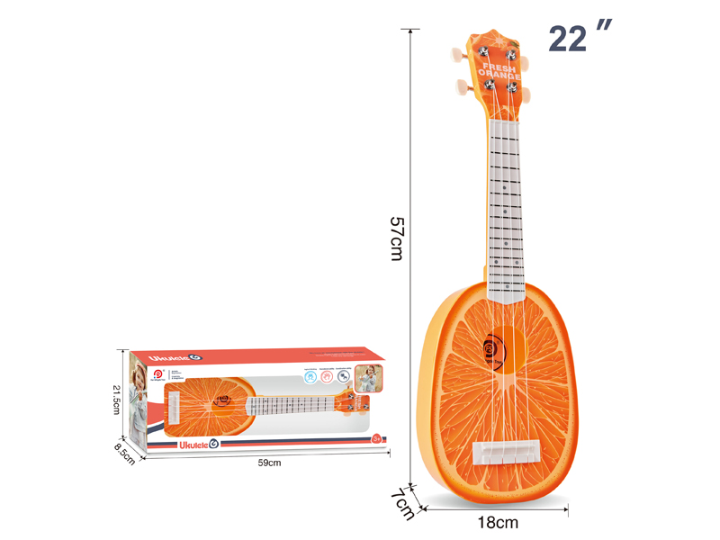 22 Inch Cartoon Fruit Yukrili Guitar Toy