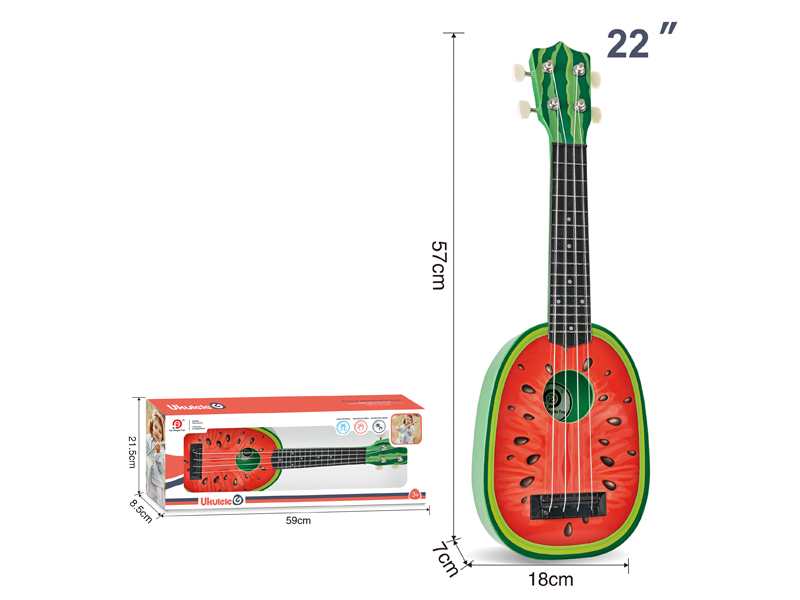 22 Inch Cartoon Fruit Yukrili Guitar Toy