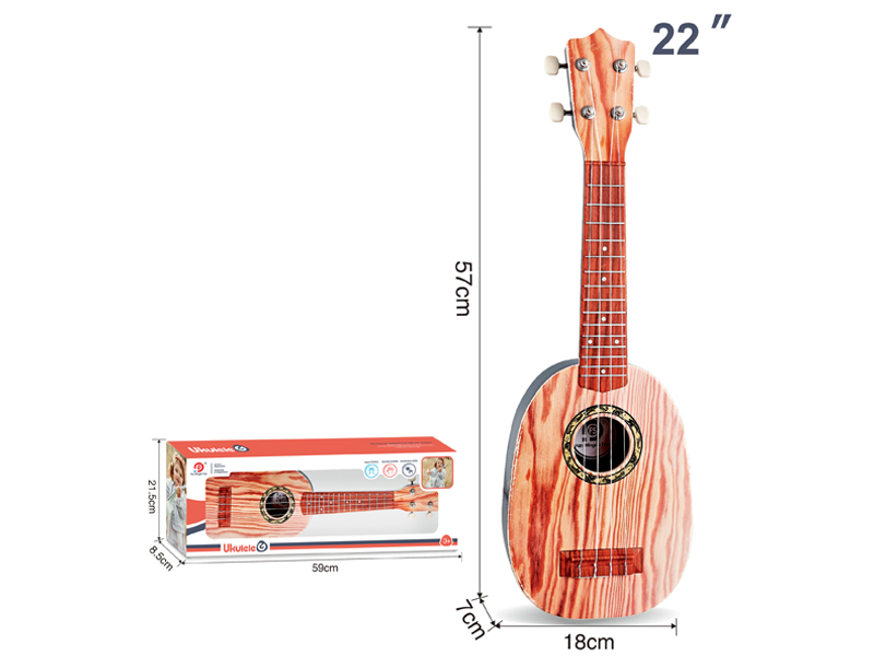 22 Inch Spruce Wood Grain Yukrili Guitar Toy