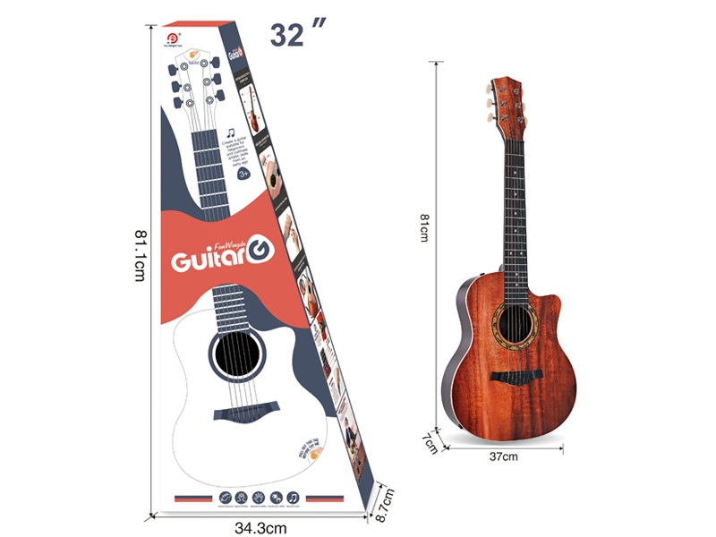 32 Inch Folk Guitar Toy