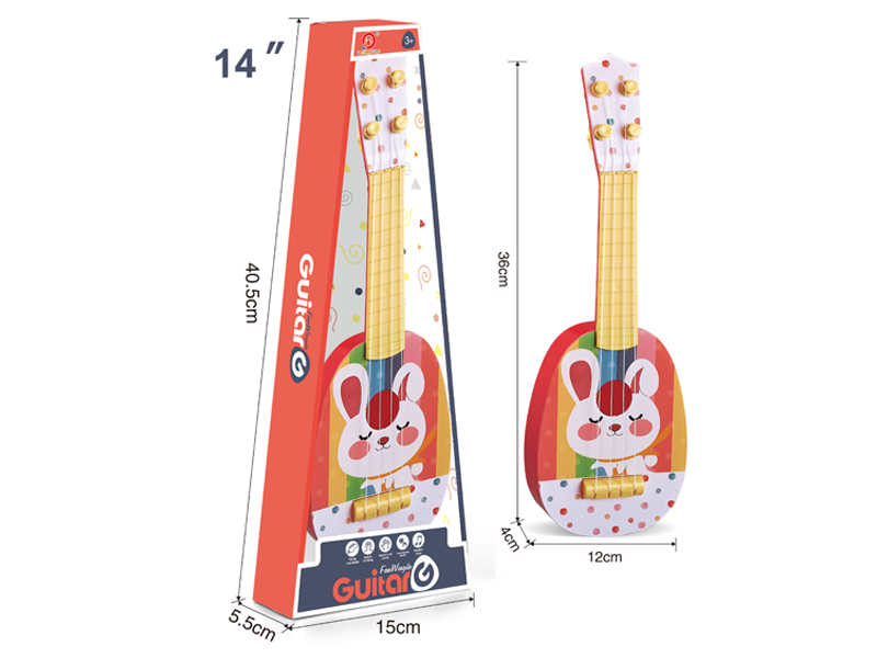 14 Inch Rabbit Guitar Toy