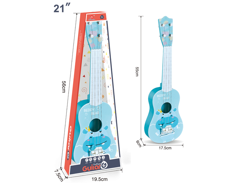 21 Inch Hippo Guitar Toy