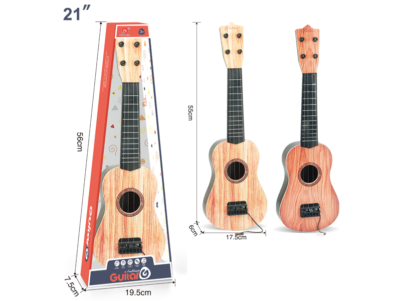 21 Inch Wood Grain Guitar Toy