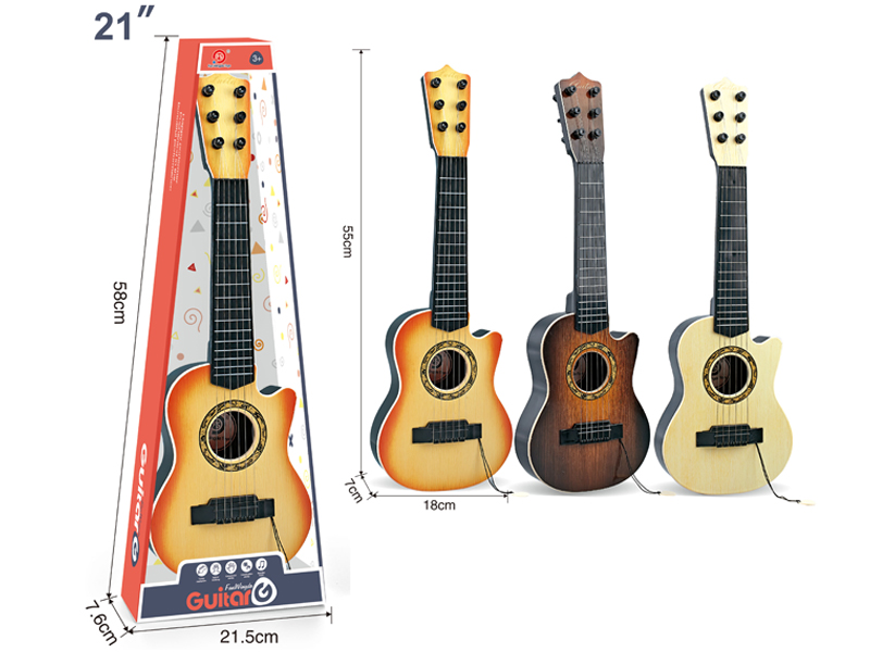 21 Inch Missing Corner Wood Grain Guitar Toy