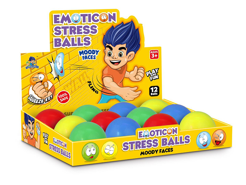7cm Solid Color Stress Balls 12pcs