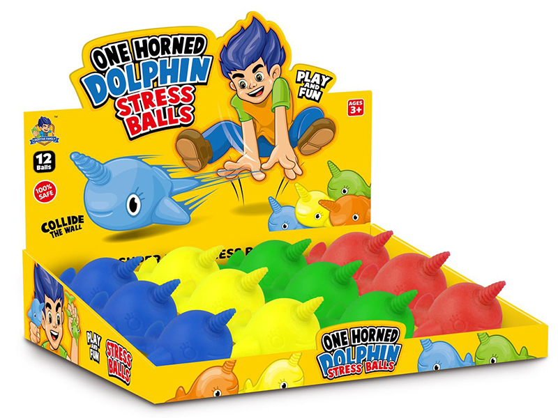 One Horned Dolphin Stress Balls 12pcs