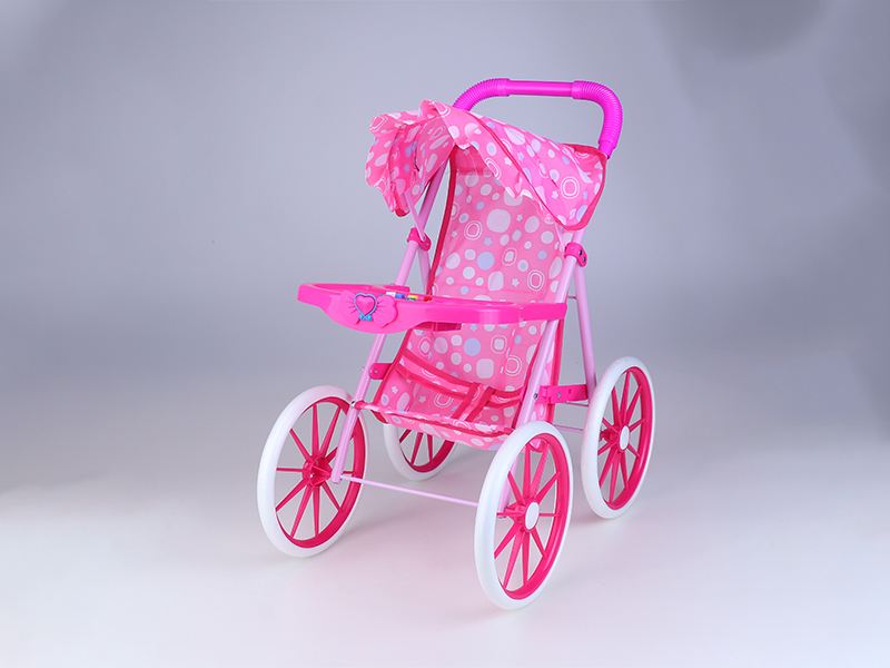 Iron Baby Stroller With Dining Board Lighting And Music