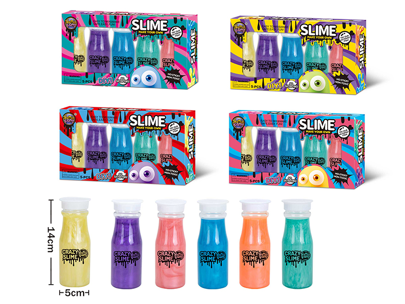 Milk Bottle Slime 5pcs