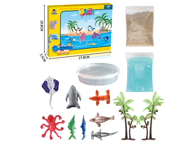 Play Slime & Sand(Marine Animals 3D Scene)