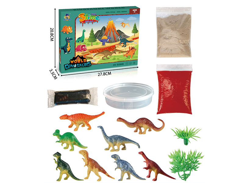Play Slime & Sand(Dinosaur World 3D Scene)