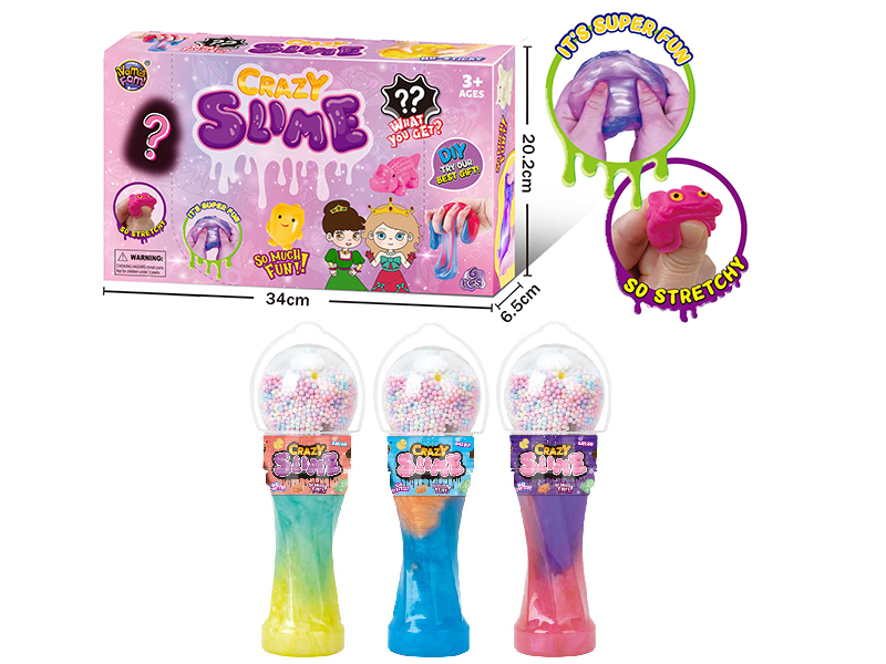 Microphone Bottle Crazy Slime 6pcs