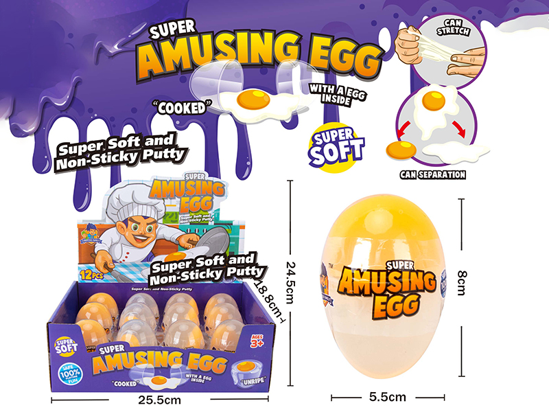 Slime Super Amusing Egg 12pcs