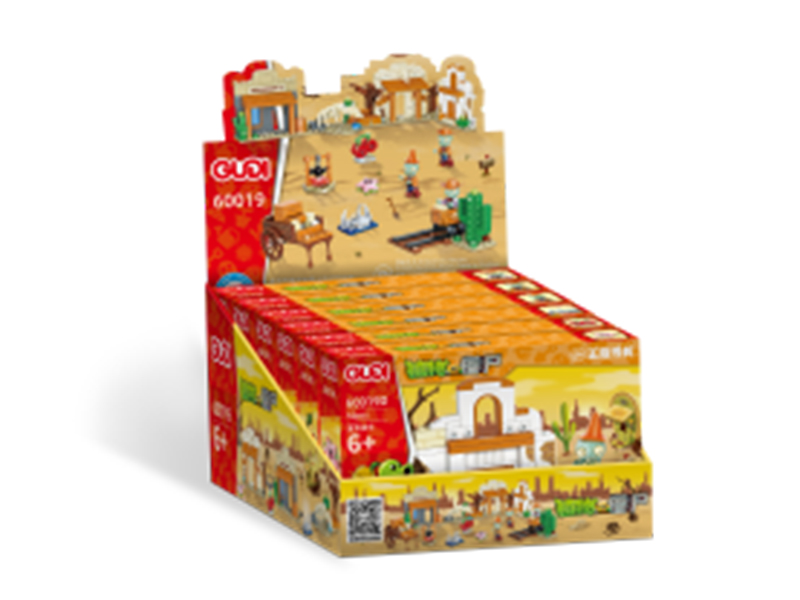 Plants Vs. Zombies Series Wild West Scene Building Blocks(6)