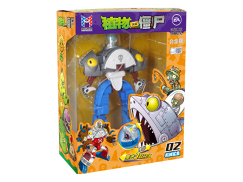 Plants Vs. Zombies Series Mechanical Shark Transformation Toys