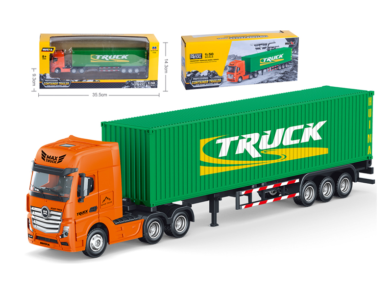 1:50 Half Alloy Container Truck