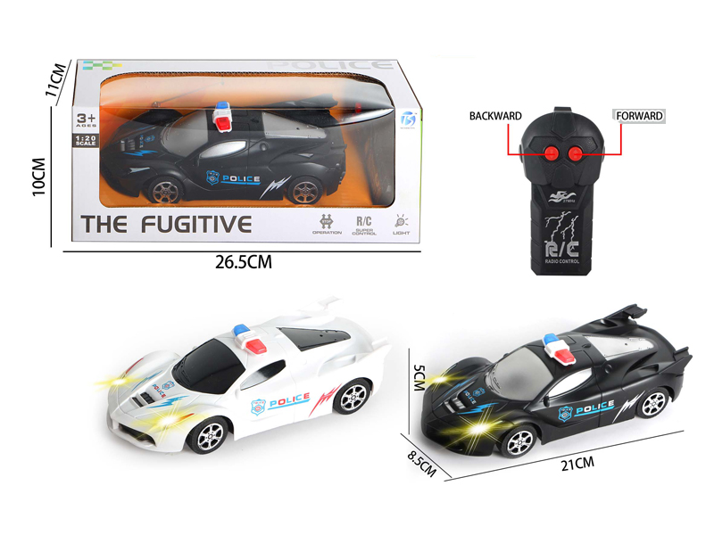 2Ch R/C Ferrari Police Car With Light