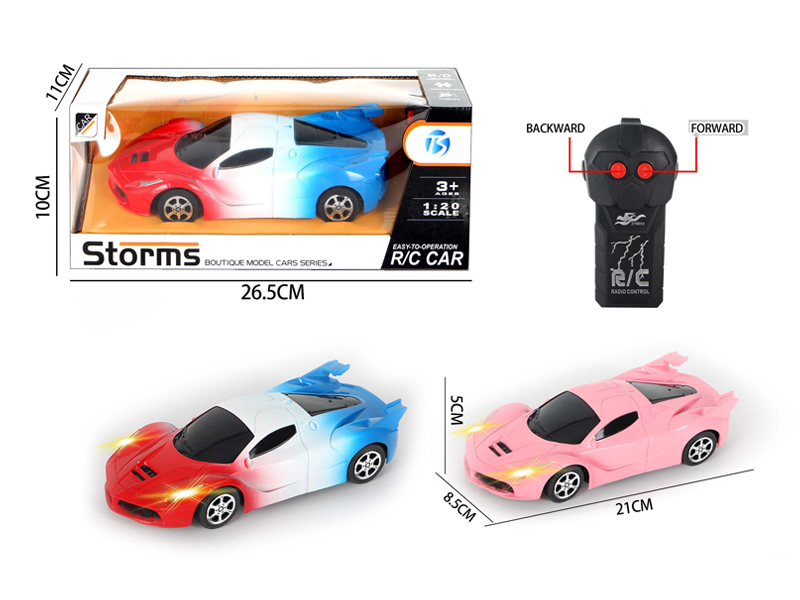 2Ch R/C Three Color Ferrari With Light