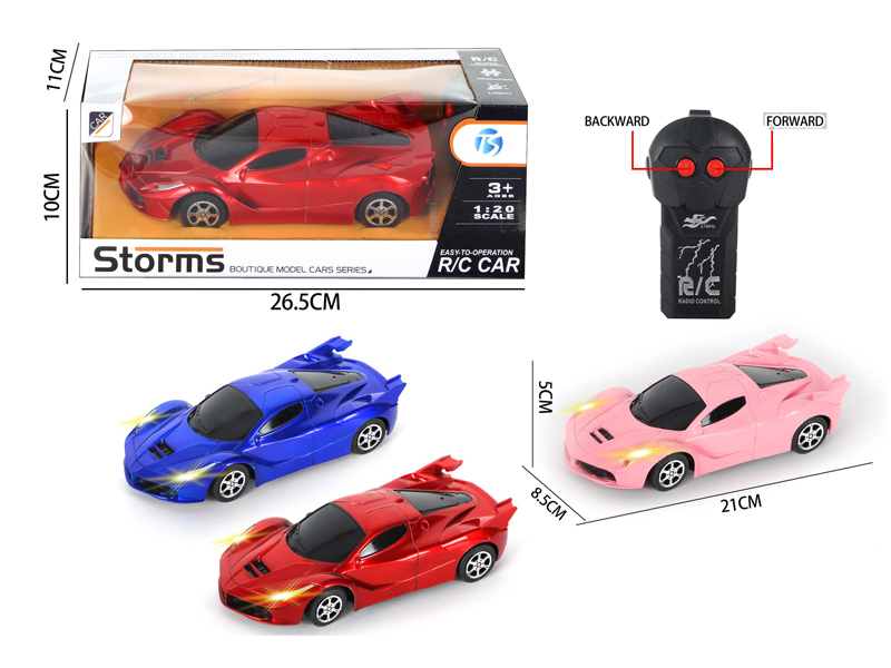 2Ch R/C Transparent Ferrari With Light